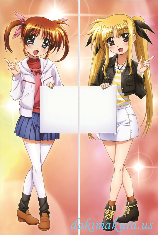 Magical Girl Lyrical Nanoha - Fate Testarossa - Nanoha Takamachi Anime Dakimakura Pillow Cover